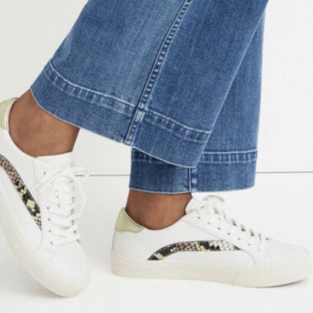 🔥 Madewell white leather sneakers sz9.5